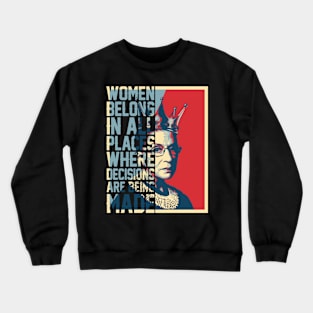 Ruth Bader Ginsburg Crewneck Sweatshirt